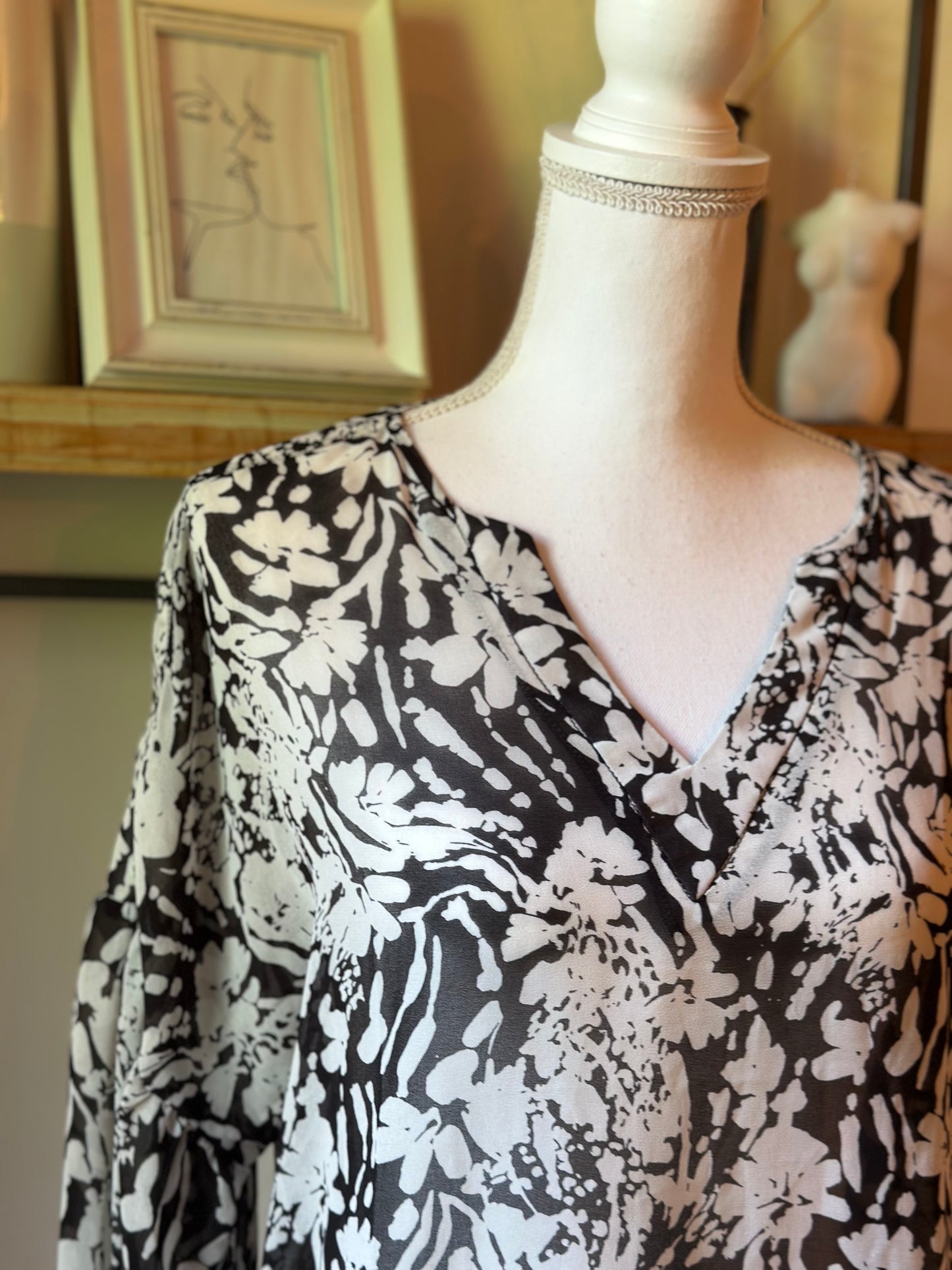 Blouse fluide imprimée T.36