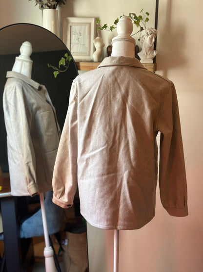 Veste en laine et cachemire beige T.38