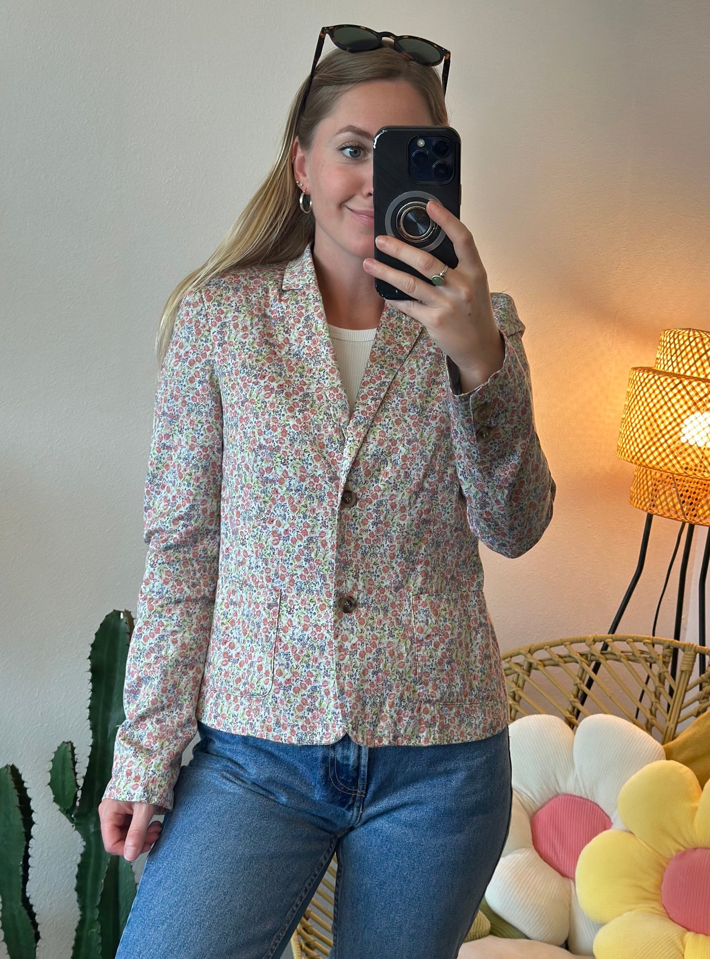 Blazer imprimé fleuri en Liberty T.34/36