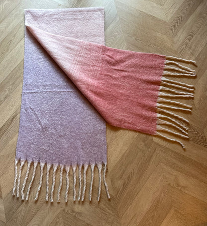 Écharpe dégradé rose et violet