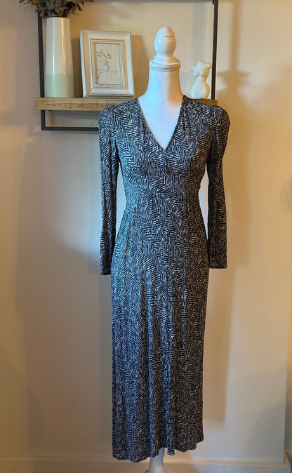 Robe longue imprimé graphique T.36