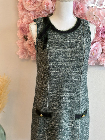 Robe en tweed de laine, T.38