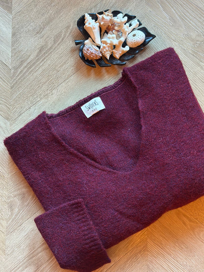 Pull doux en laine et alpaga T.38/40 Oversize