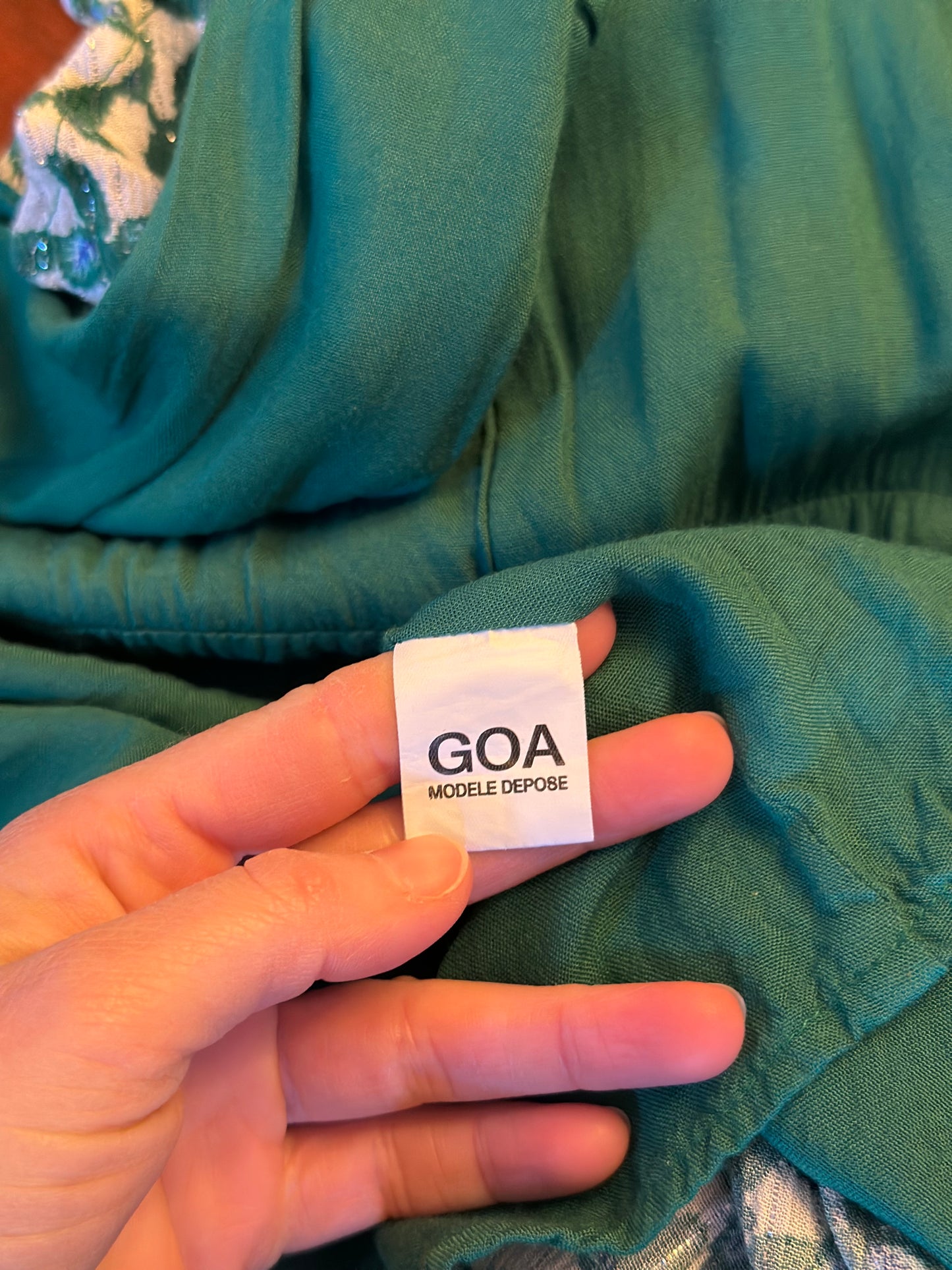 Robe portefeuille imprimé vert neuves T.38