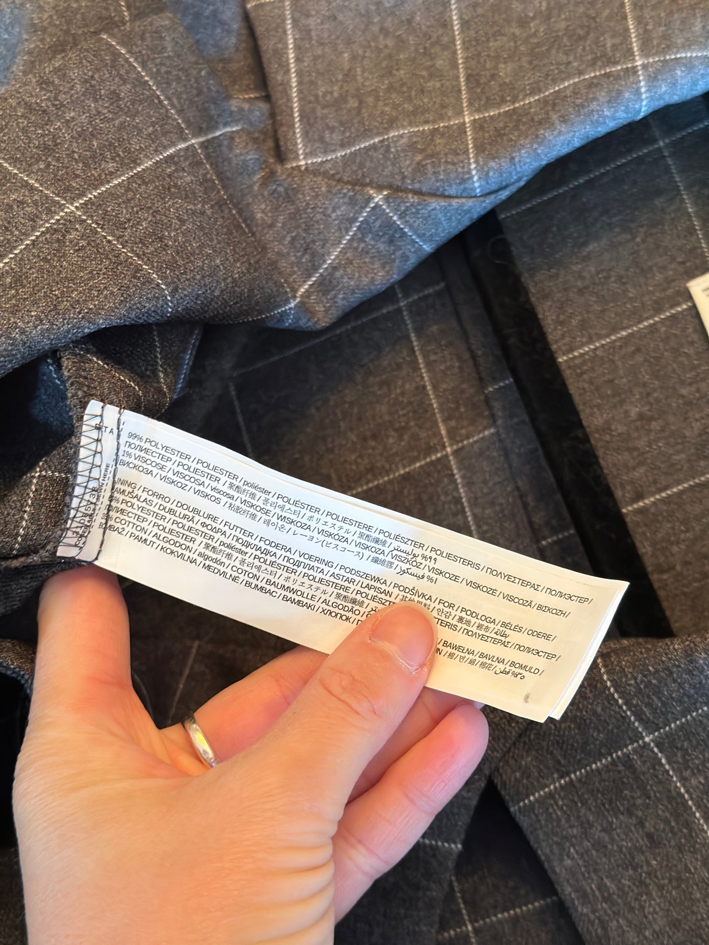 Combinaison pantalon à carreaux T.36