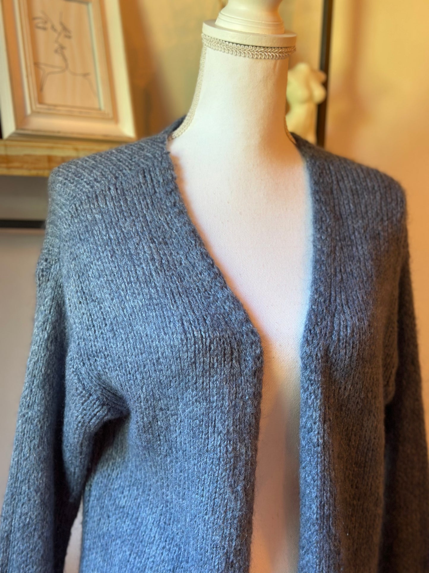 Gilet doux en maille mohair Made in Italy T.U