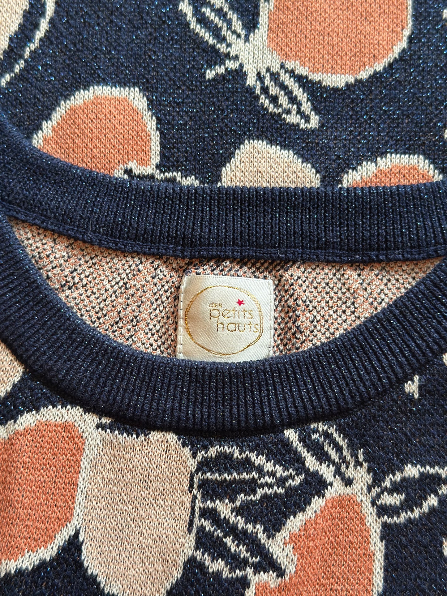 Pull imprimé fruits lurex modèle Berto T.38