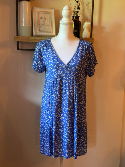 Robe fluide imprimé fleuri lurex T.38