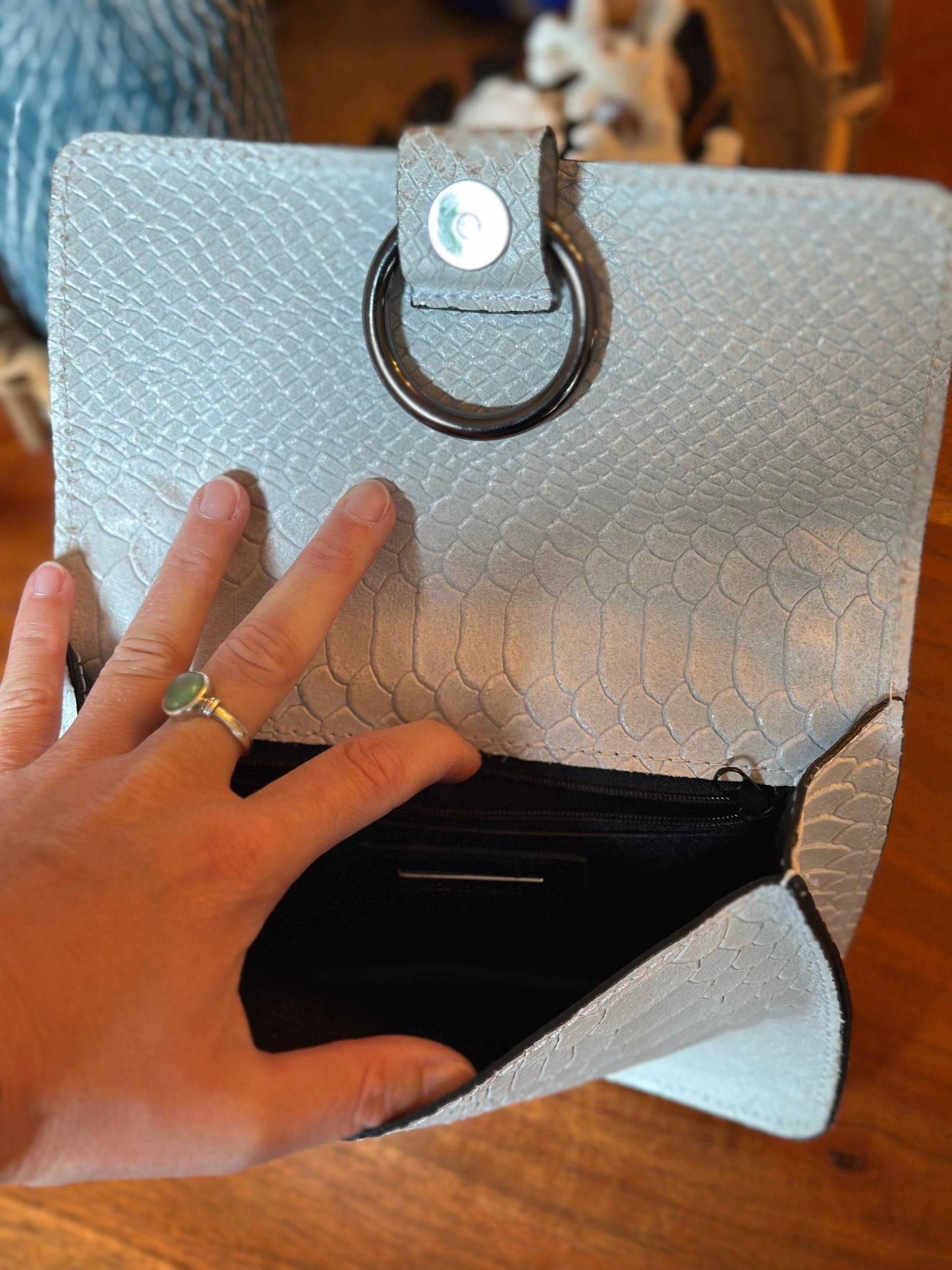 Sac à bandoulière en cuir blanc en cuir fabriqué en Italie