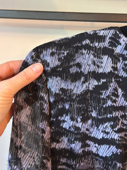 Robe drapée imprimé abstrait T.38