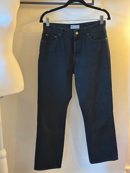 Jean noir jambes larges T.38