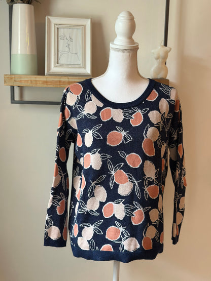 Pull imprimé fruits lurex modèle Berto T.38
