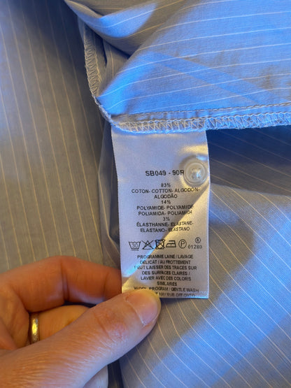 Chemise rayée bleu clair T.40