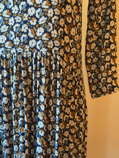 Robe longue fluide fleurie T.40