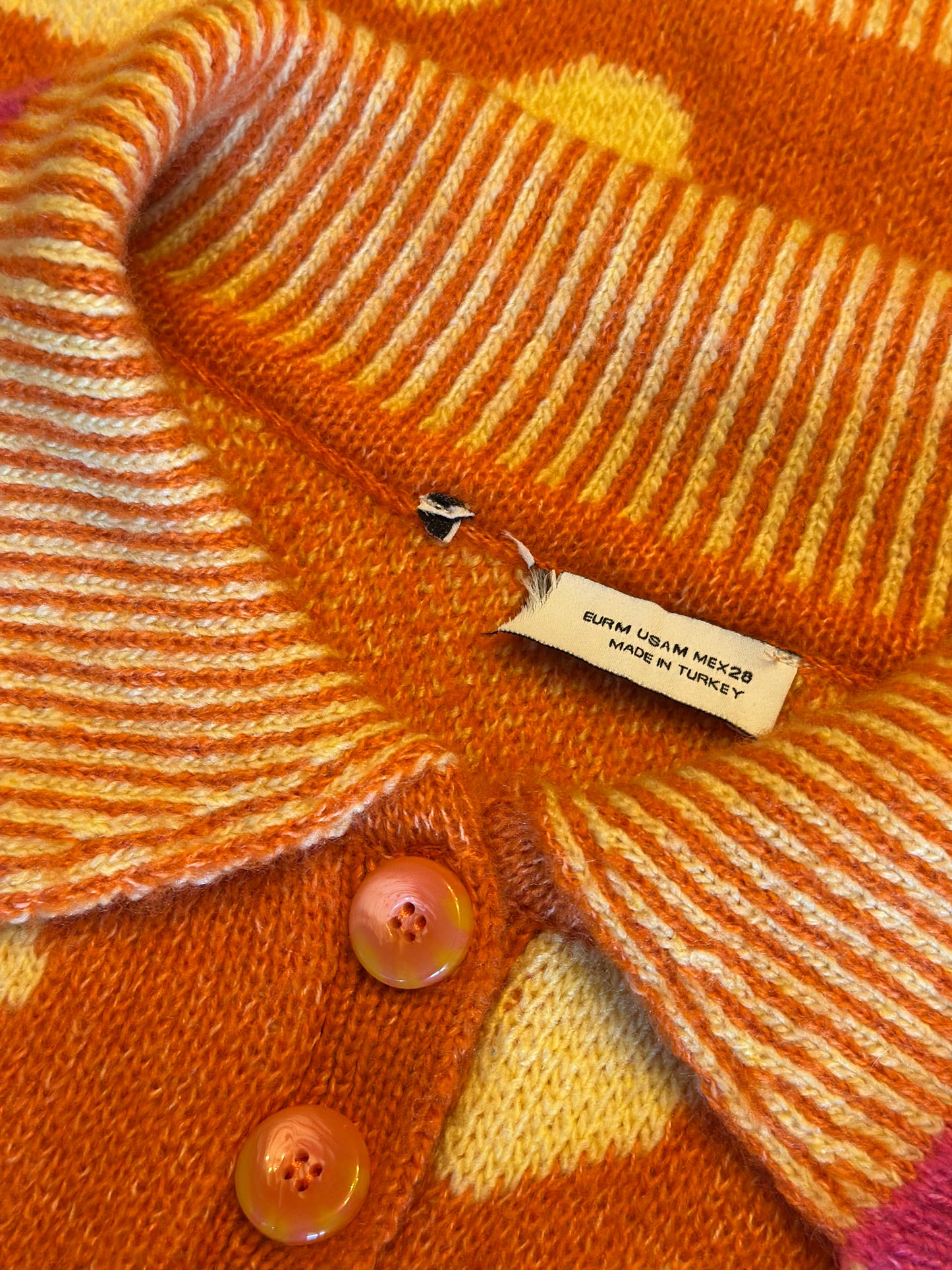 Gilet sans manches maille jacquard bohème T.38