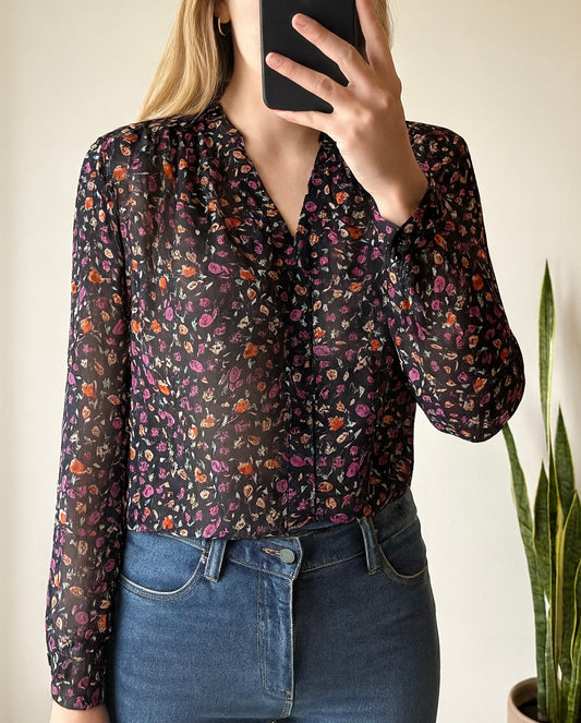 Blouse légère imprimé fleuri T.34