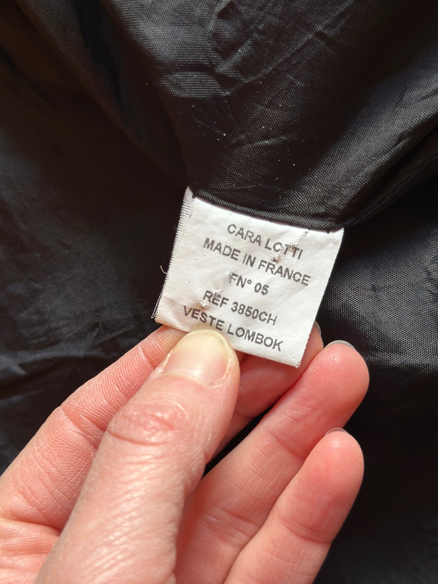 Blazer noir détails rouges fabriqué en France T.34