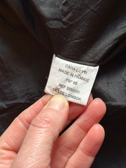 Blazer noir détails rouges fabriqué en France T.34