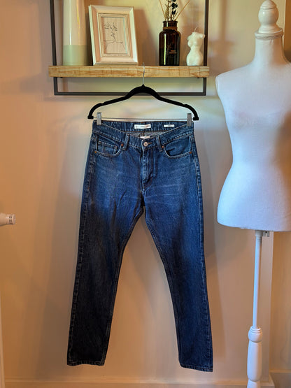 Jean droit modèle bob coton denim bleu T.36