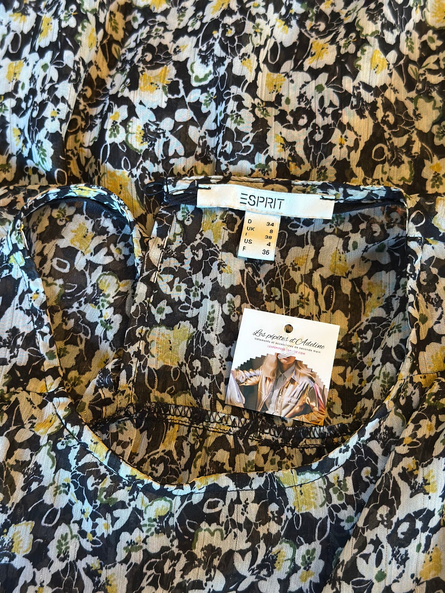 Robe longue imprimé fleuri T.36