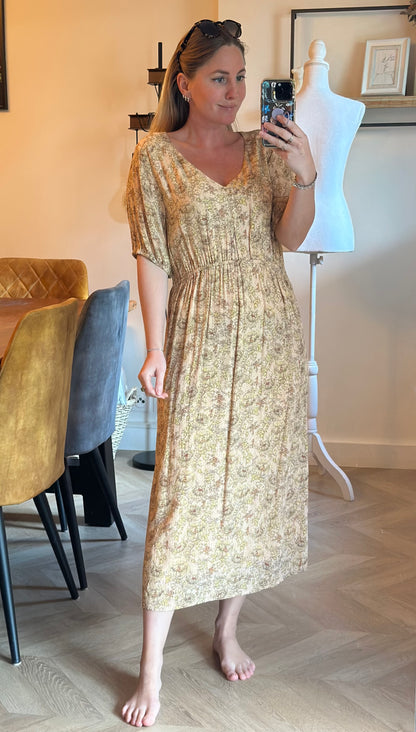 Robe mi-longue fleurie Yaya T.36
