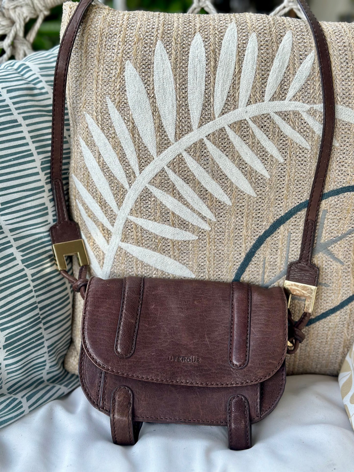 Sac bandoulière cuir marron