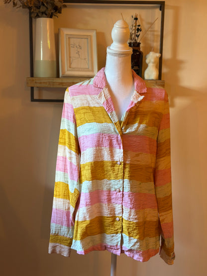 Chemise rayures multicolores T.40