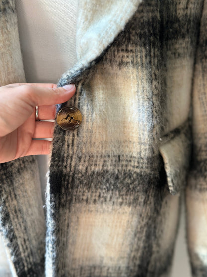 Manteau en laine beige modèle Lamar T.38