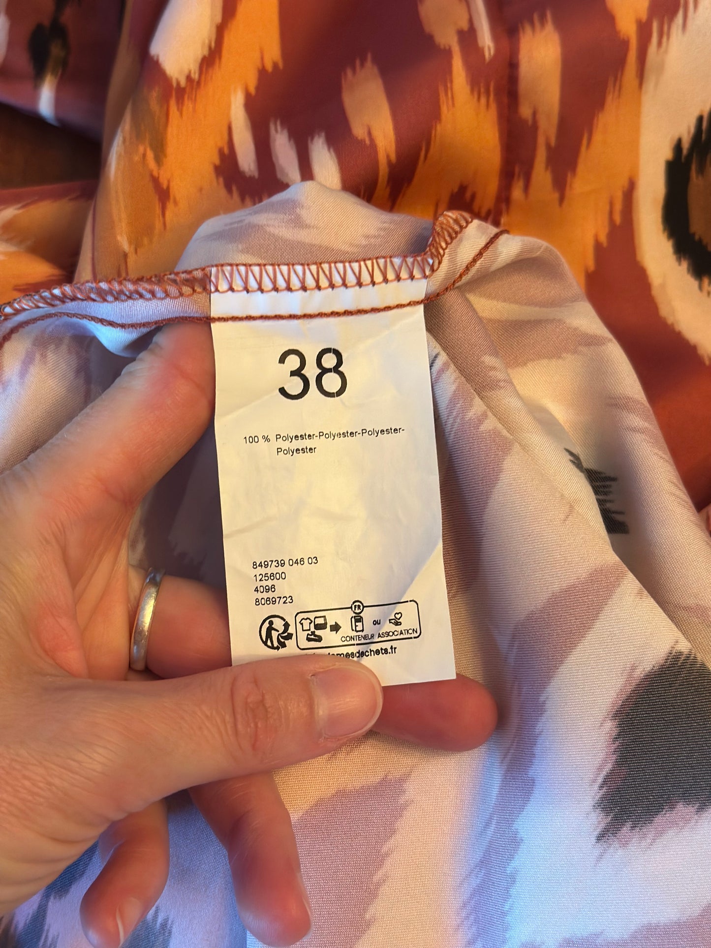 Robe longue imprimé ethnique neuf T.38