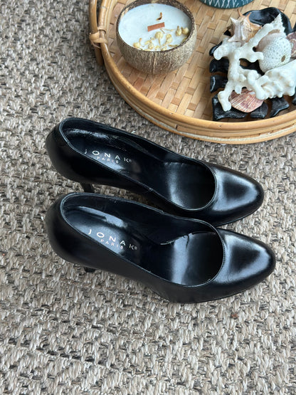 Escarpins cuir noir P.36