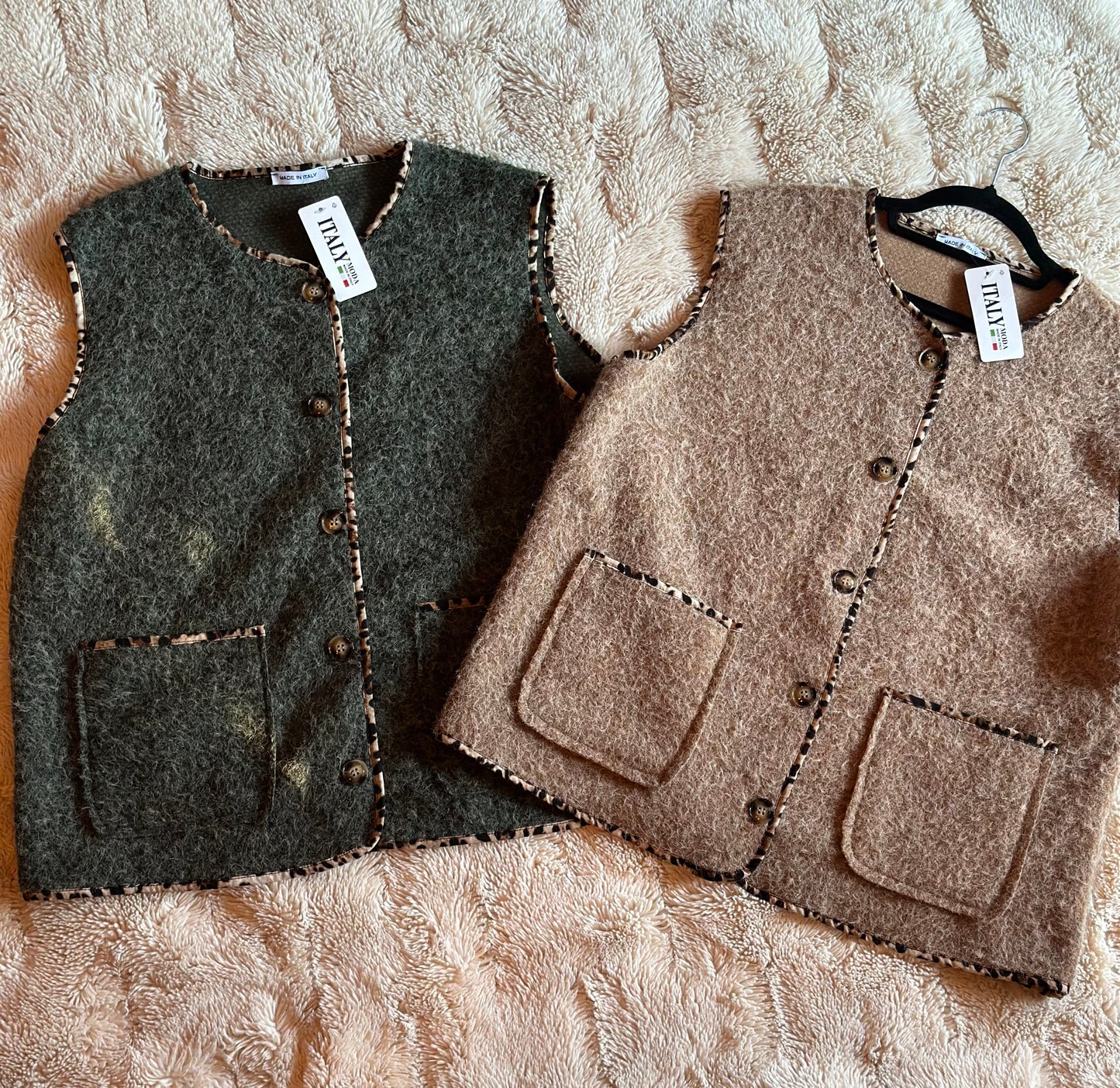 Gilet sans manches léopard modele au choix neuf - T.U