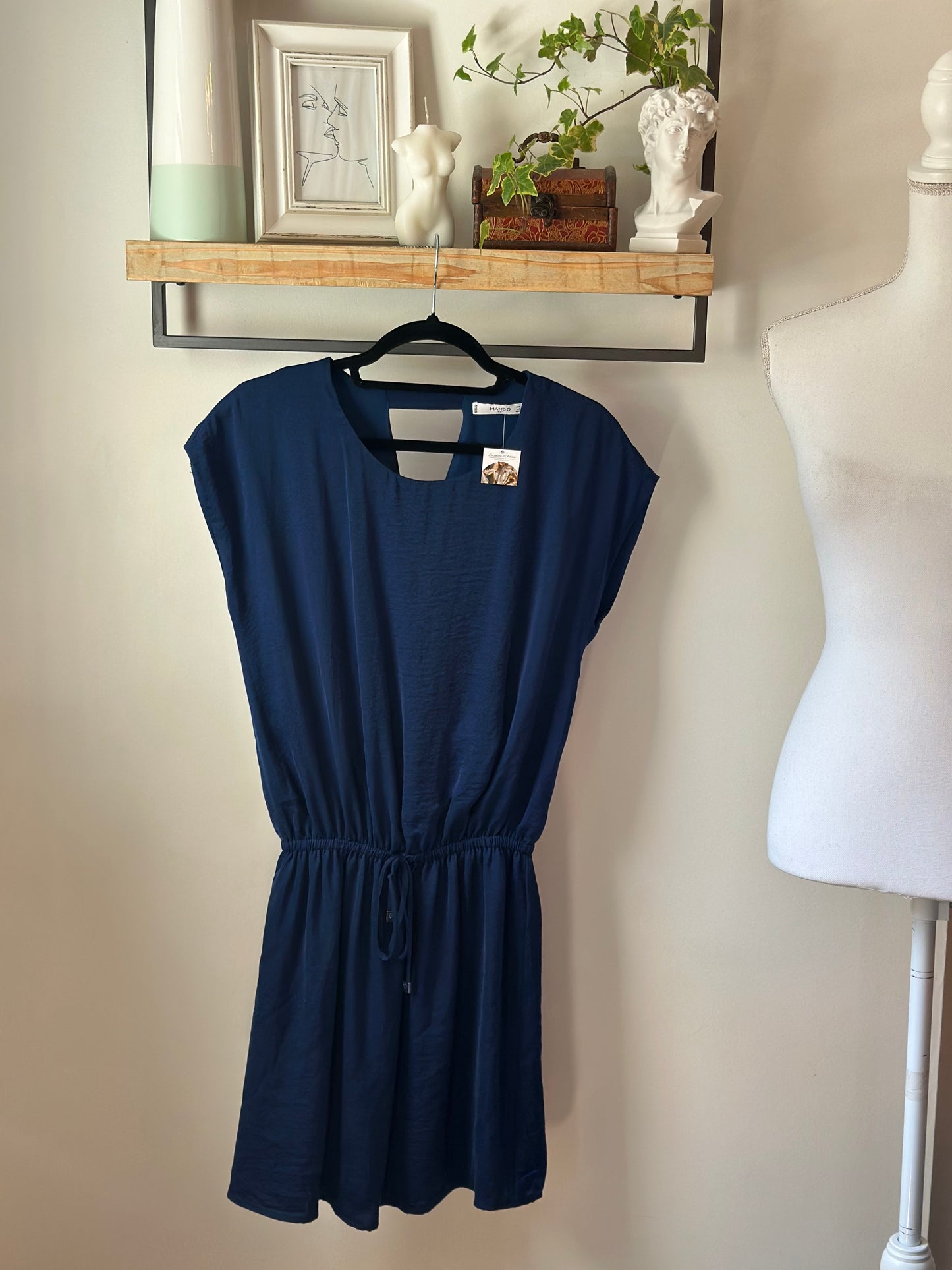 Robe unie bleu marine T.34