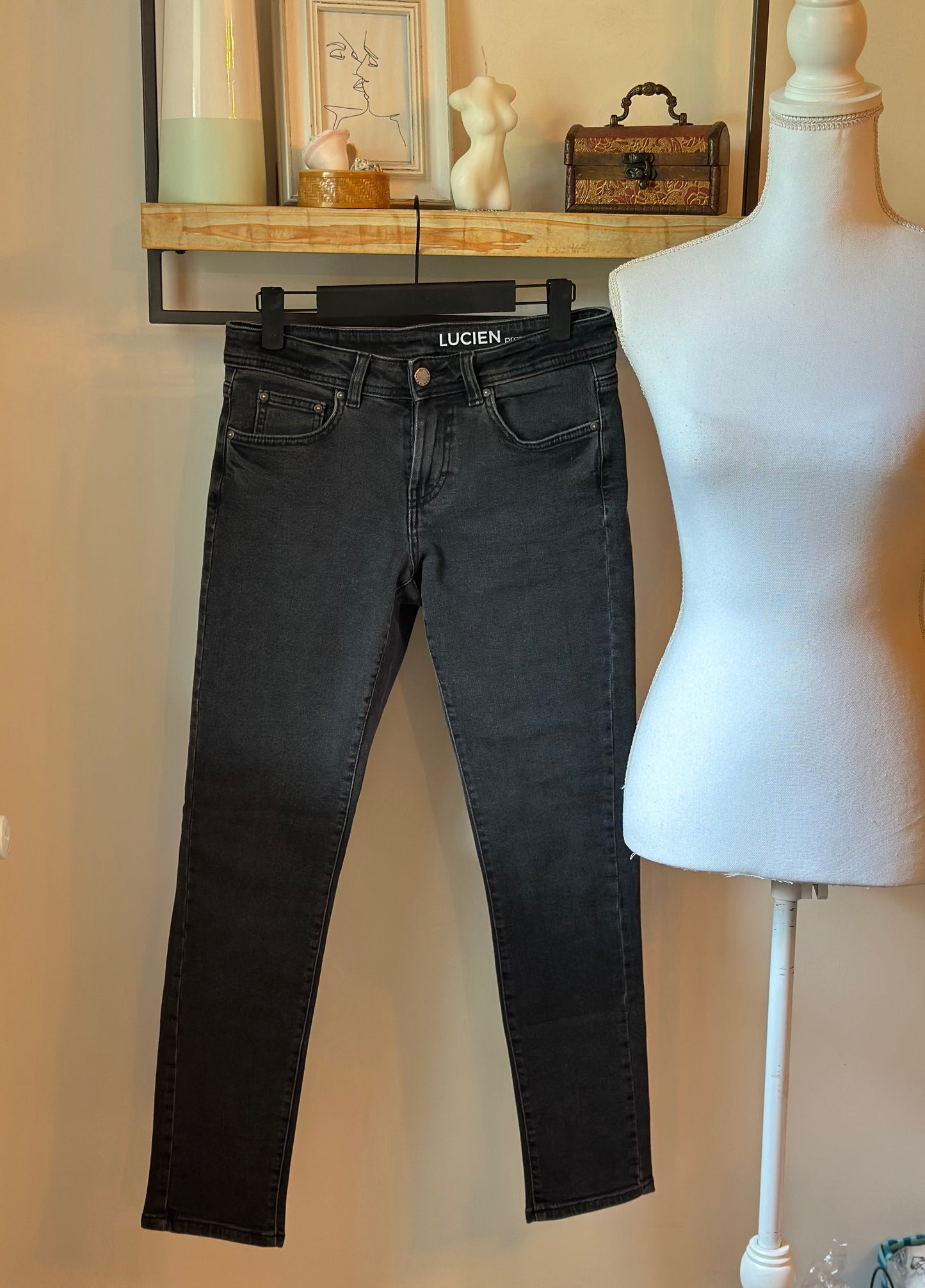 Jean gris “Lucien” coupe girlfriend T.34