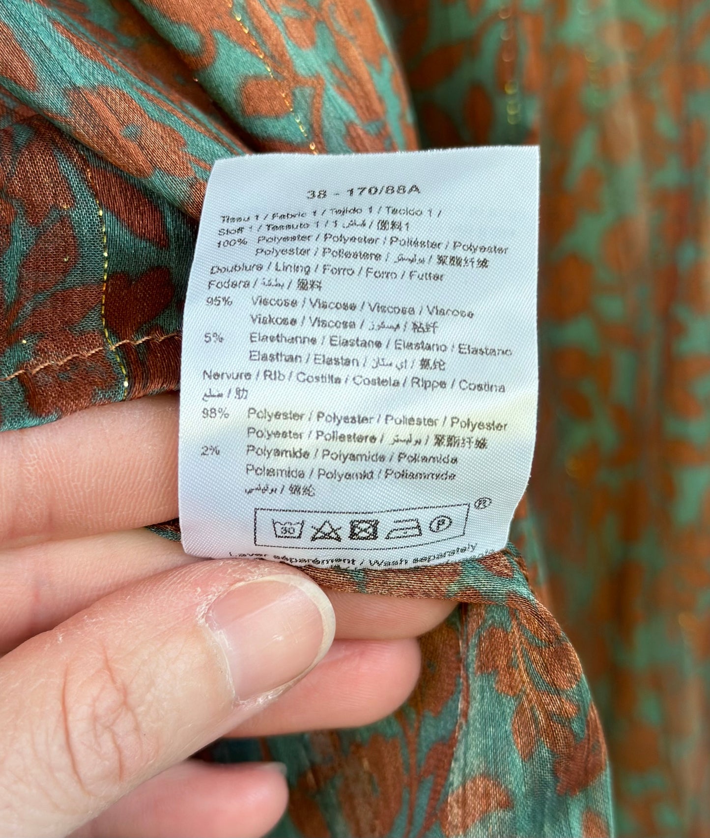 Blouse fluide imprimé fleuri T.38