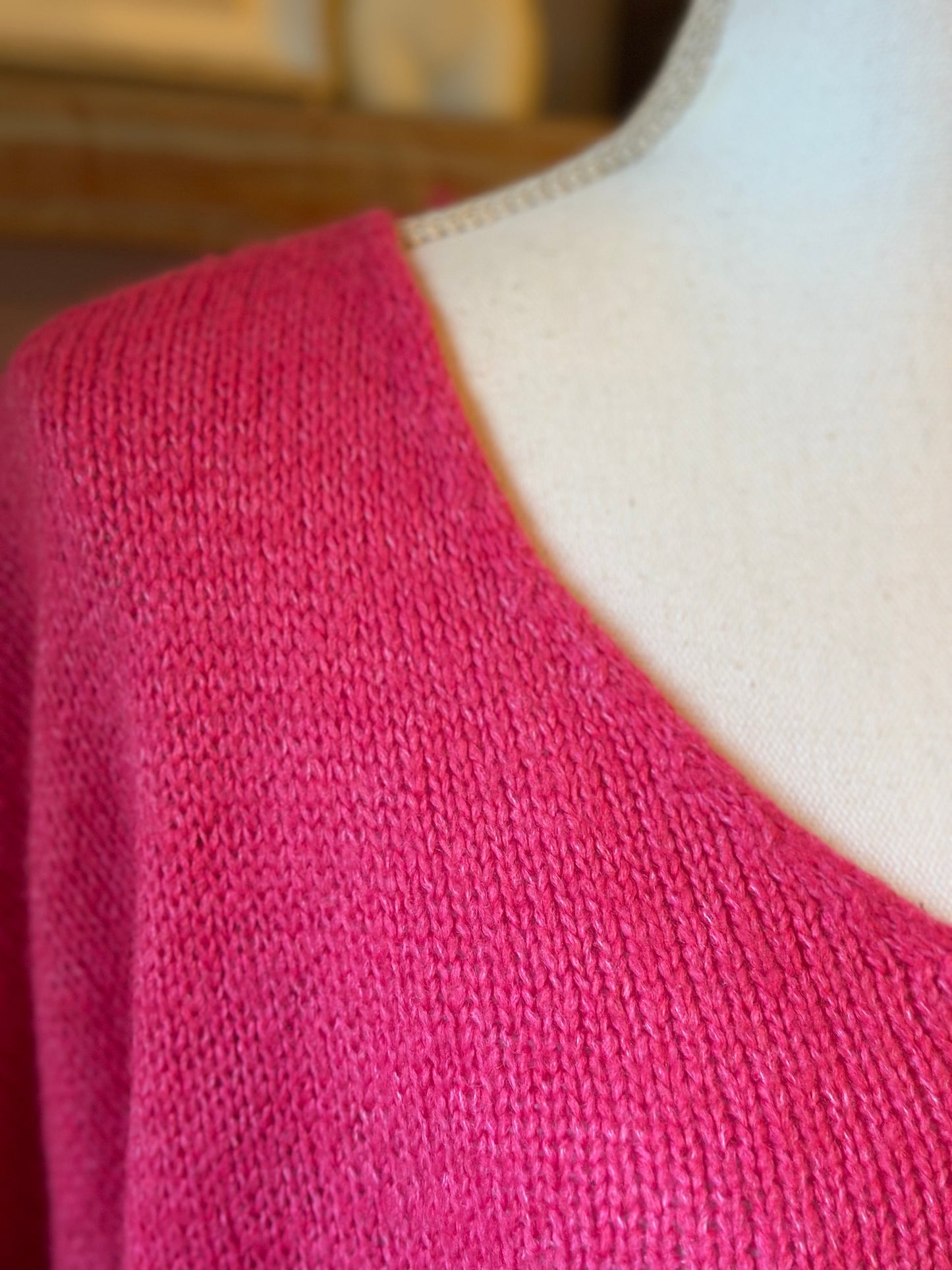 Pull rose en maille lainé T.U