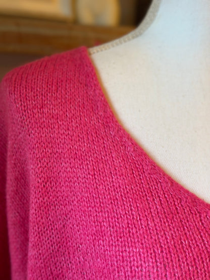 Pull rose en maille lainé T.U