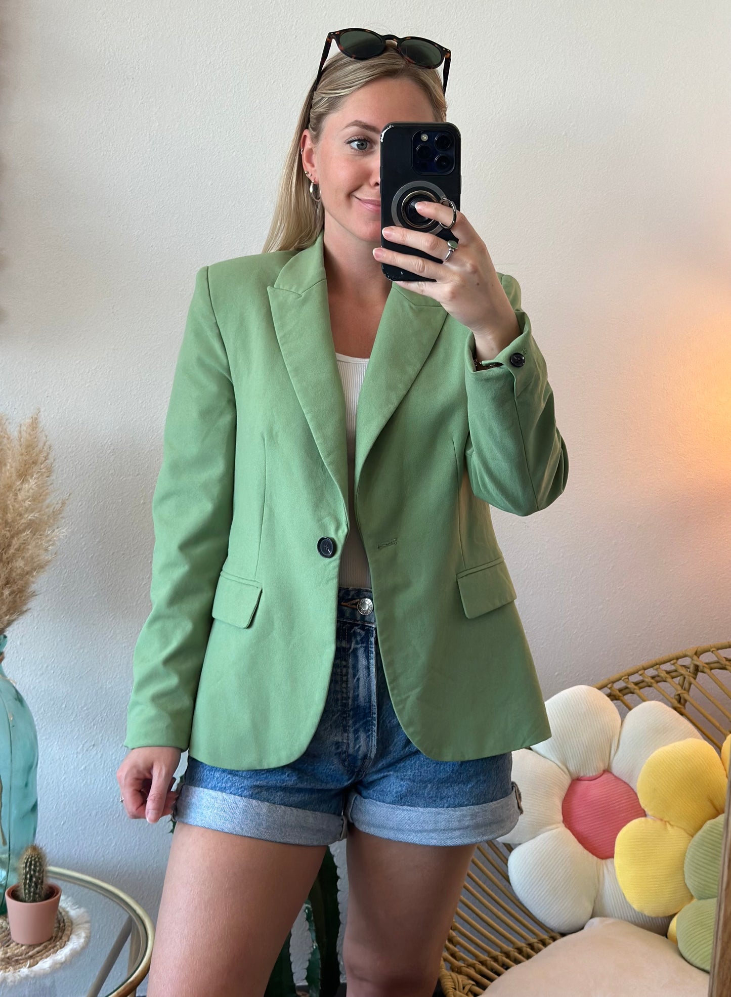 Blazer vert pomme T.34