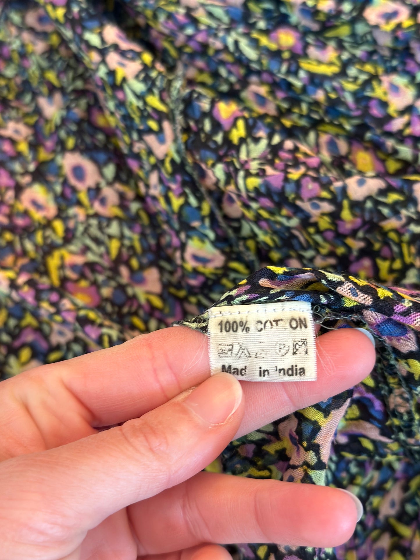Kimono veste légère fleuri coton T.U