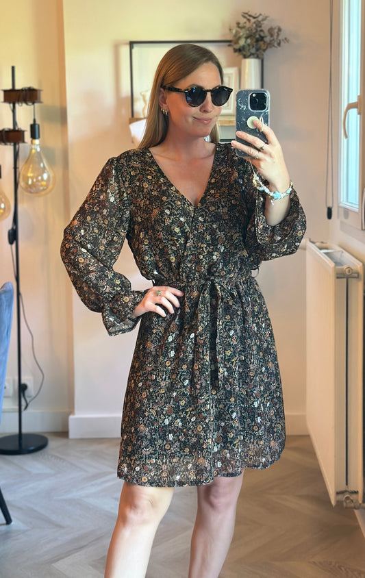 Robe fluide imprimé fleuri T.36