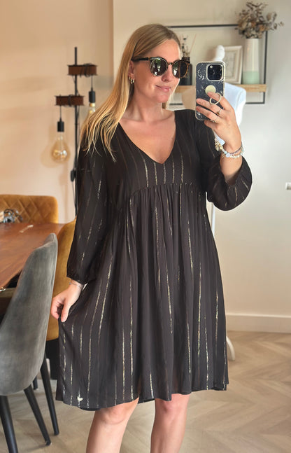 Robe fluide noire T.42