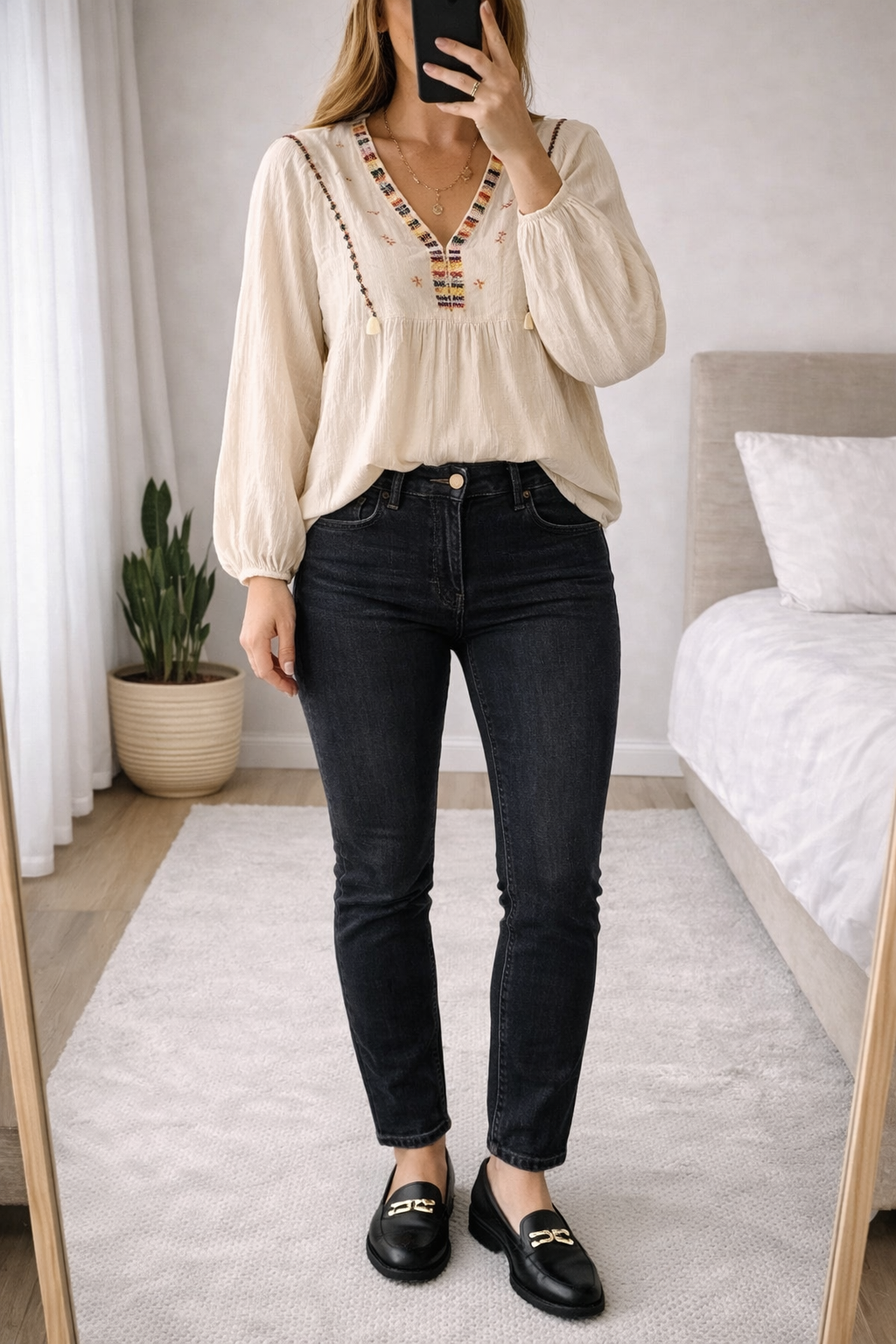Jean slim noir T.38