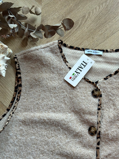 Gilet sans manches léopard modele au choix neuf - T.U