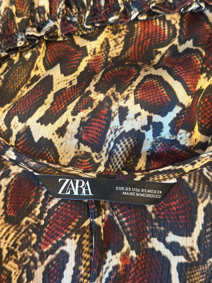 Robe fluide imprimé animalier T.34