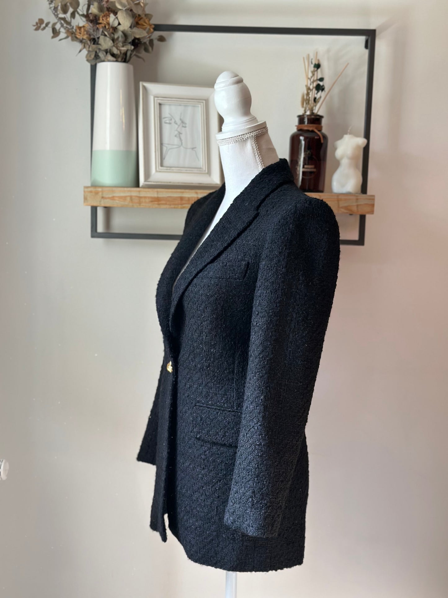 Blazer texturé noir T.34