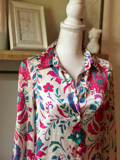 Chemise imprimé floral coloré T.36