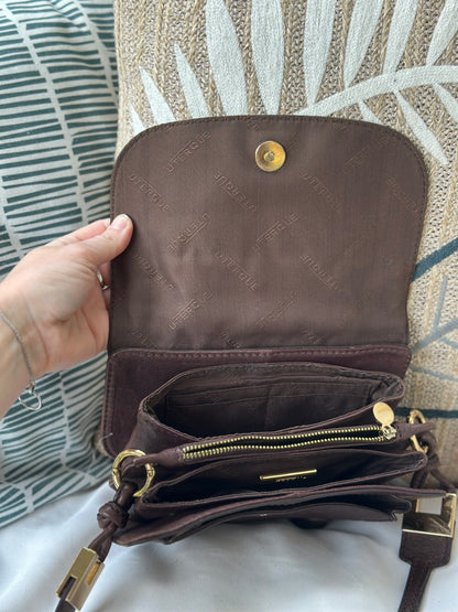 Sac bandoulière cuir marron