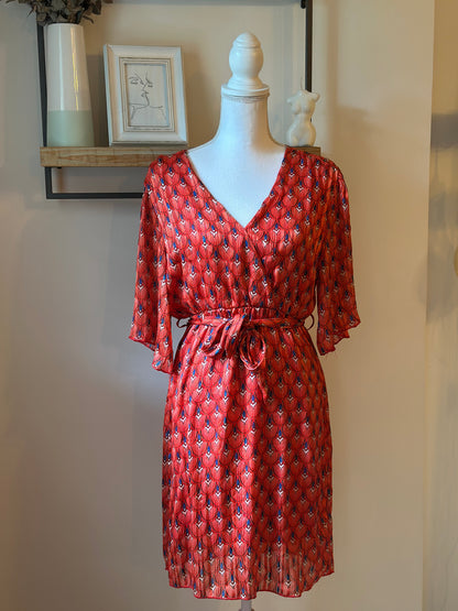 Robe midi imprimé graphique T.36/38