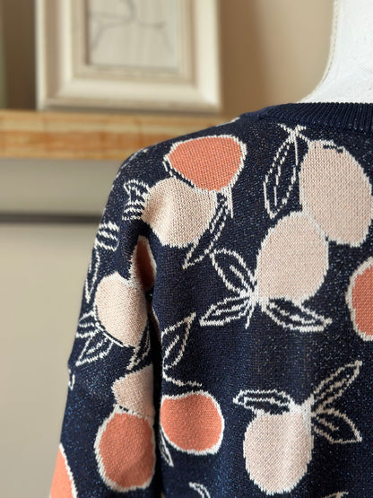 Pull imprimé fruits lurex modèle Berto T.38