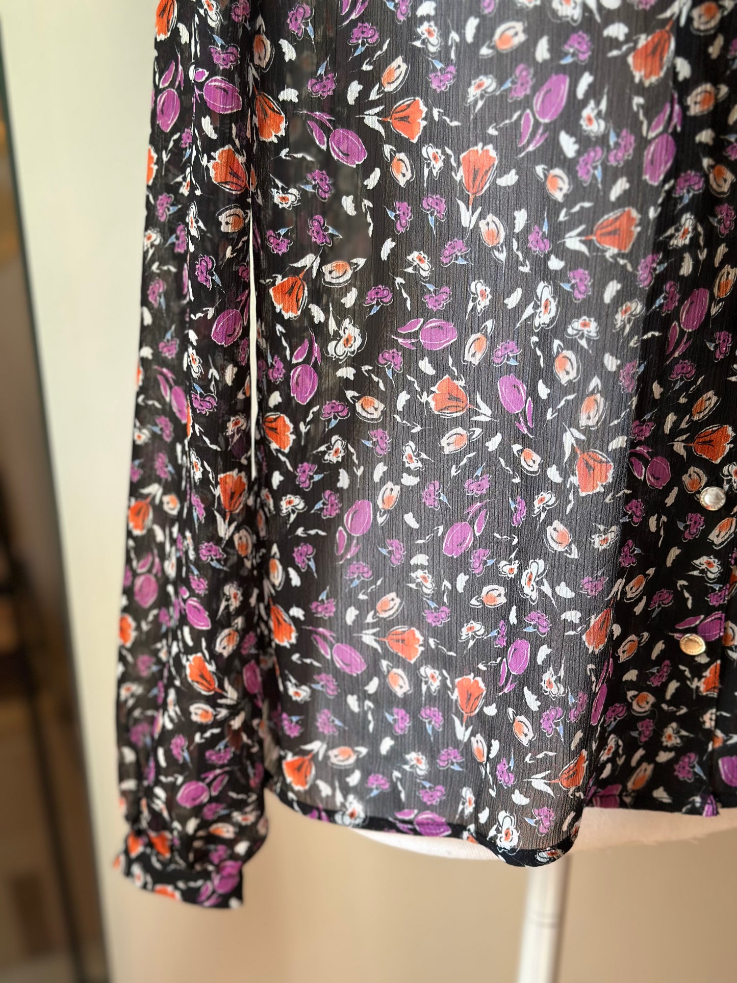 Blouse légère imprimé fleuri T.34