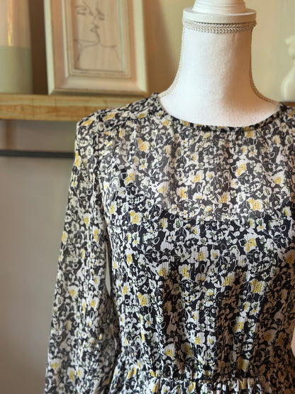Robe longue imprimé fleuri T.36